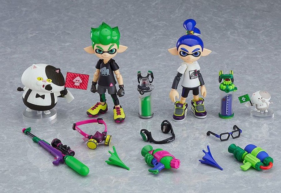 Figma Series Good Smile Company | Splatoon / Splatoon 2 Figma Action Figures 2-Pack Splatoon Boy Dx Ver. - Nendoworld